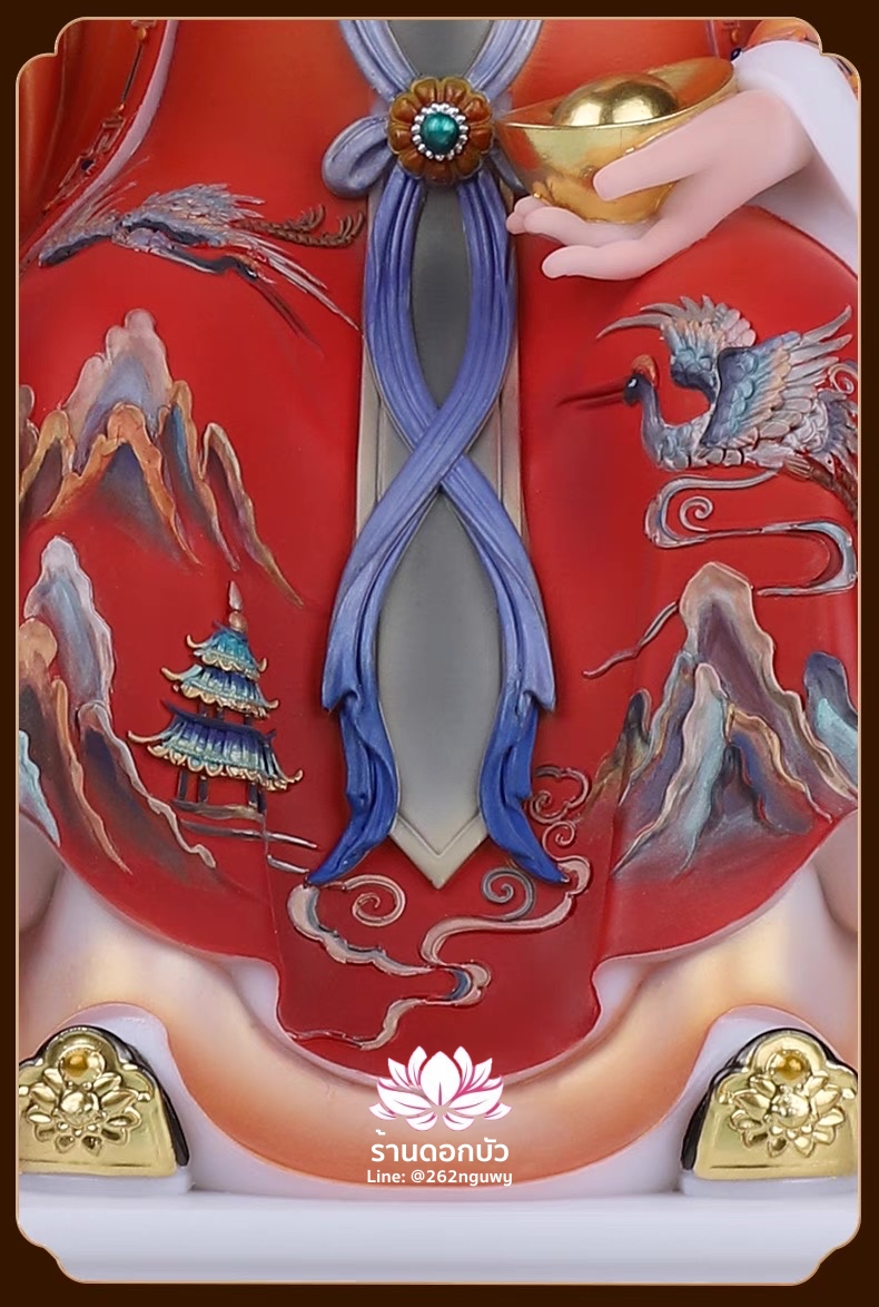 แปะกงแปะม่า ปุนเถ้ากงปุนเถ้าม่า เทพเจ้าที่จีน ประทับนั่งบัลลังก์มังกรคาบแก้ว งานหินอ่อนคุณภาพสูง ขนาด 12/16/19 นิ้ว