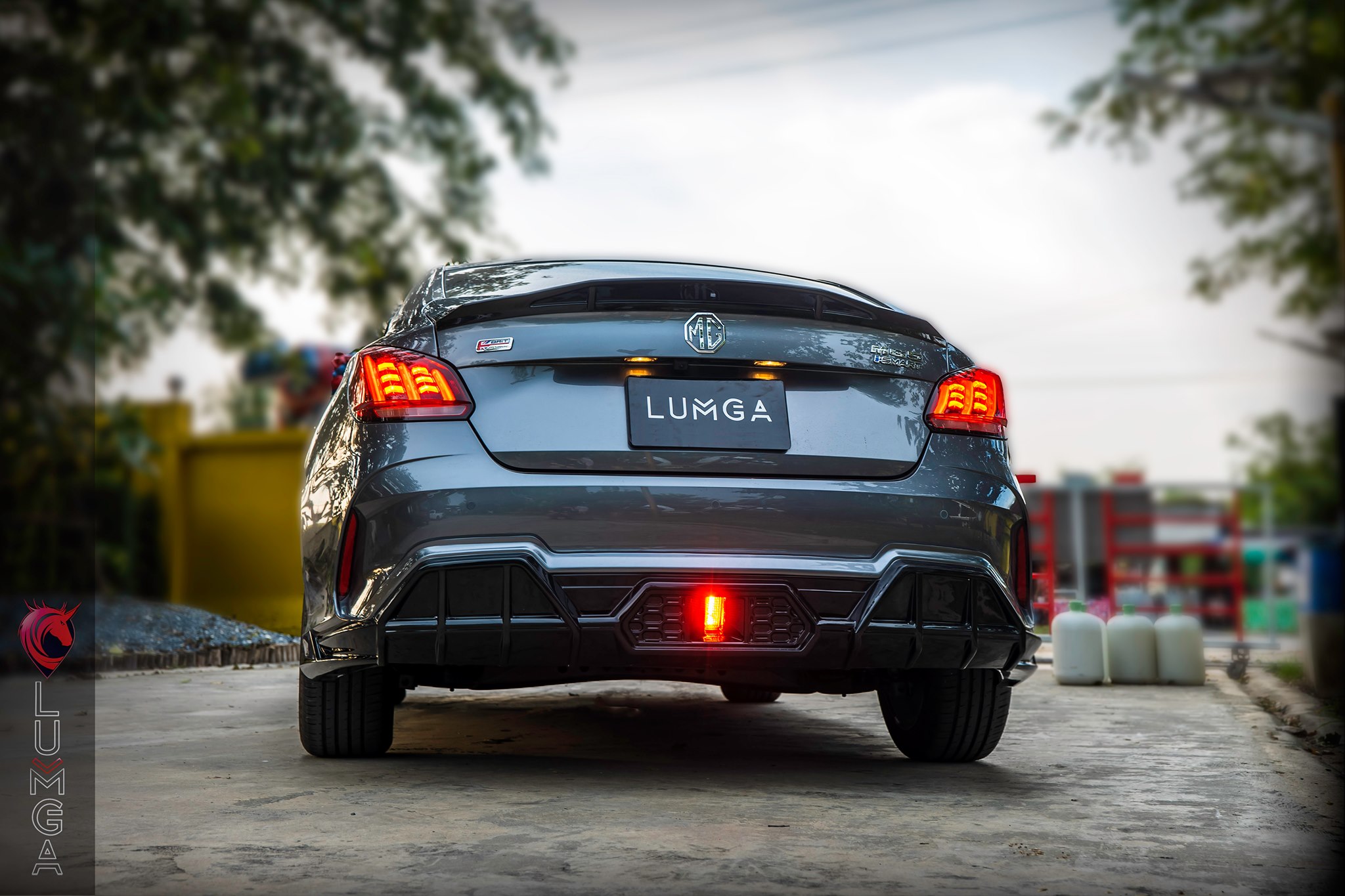 ชุดแต่งสเกิร์ตรอบคัน MG5 2022 Lumga bodykits (ลัมกา)