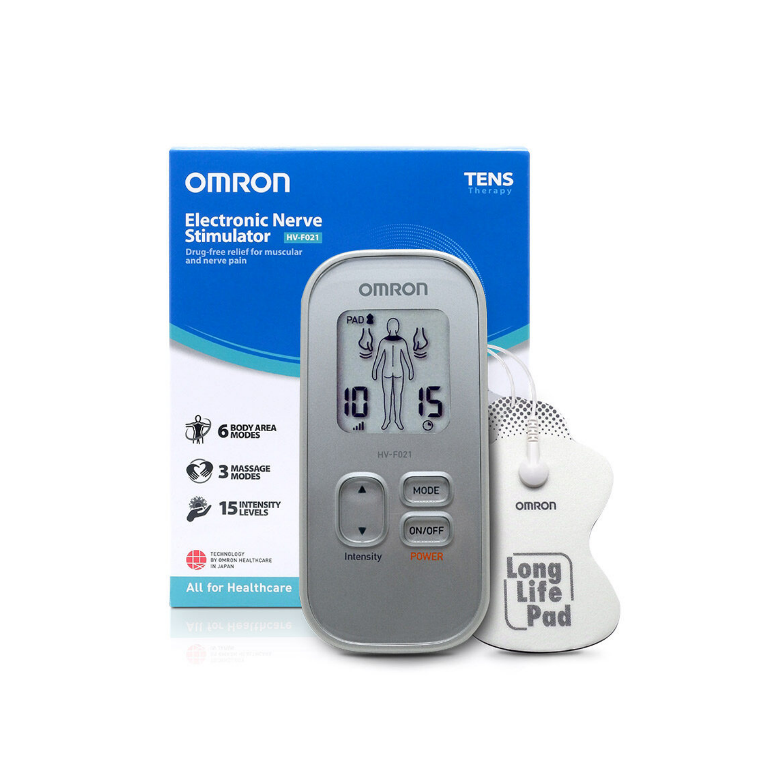 Omron electronic nerve stimulator เครื่องนวดไฟฟ้า HV-F021