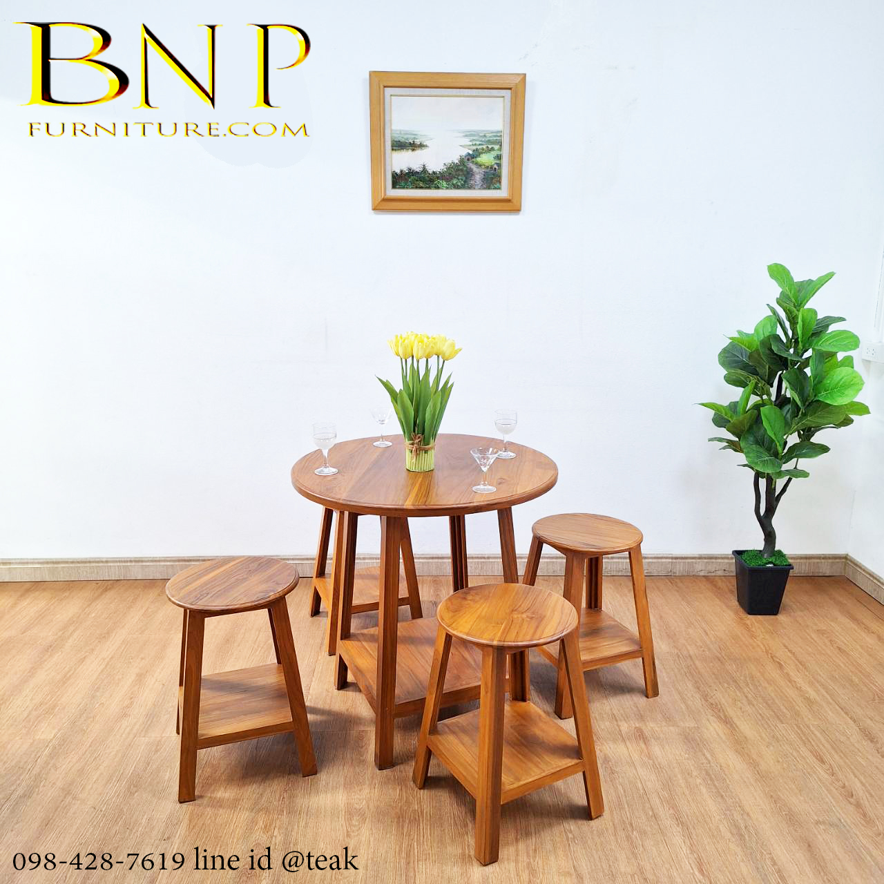 ชุดโต๊ะกลม ( มี 5 ชิ้น ) รุ่น ไดมอน