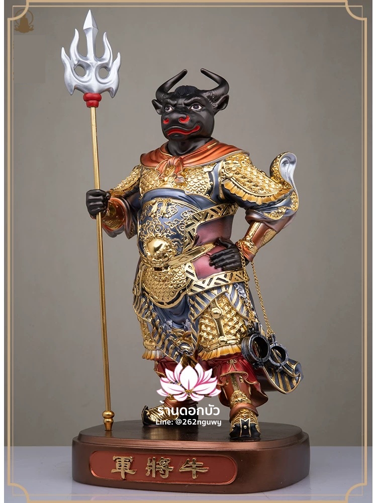 ยมบาลหัววัวหัวม้า ยมทูตหัววัวหน้าม้า งานเรซิ่นเกรดพรีเมียม ขนาด 12/16/19 นิ้ว