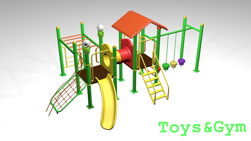 เครื่องเล่นสนามกลางแจ้ง ชุด Robot 's home adventure 1