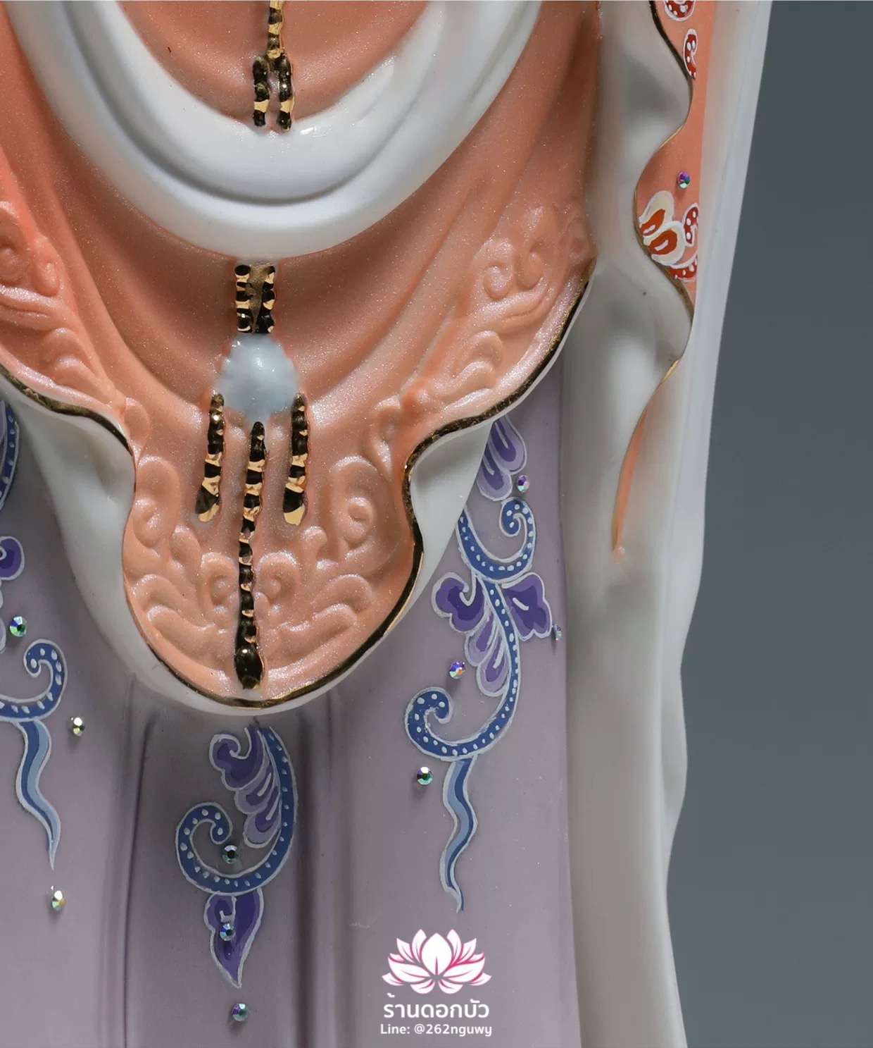 พระโพธิสัตว์กวนอิมแห่งเขาผู่ถัว พระแม่กวนอิมแห่งทะเลใต้ หนานไห่กวนอิม ขนาด 16/19/26 นิ้ว