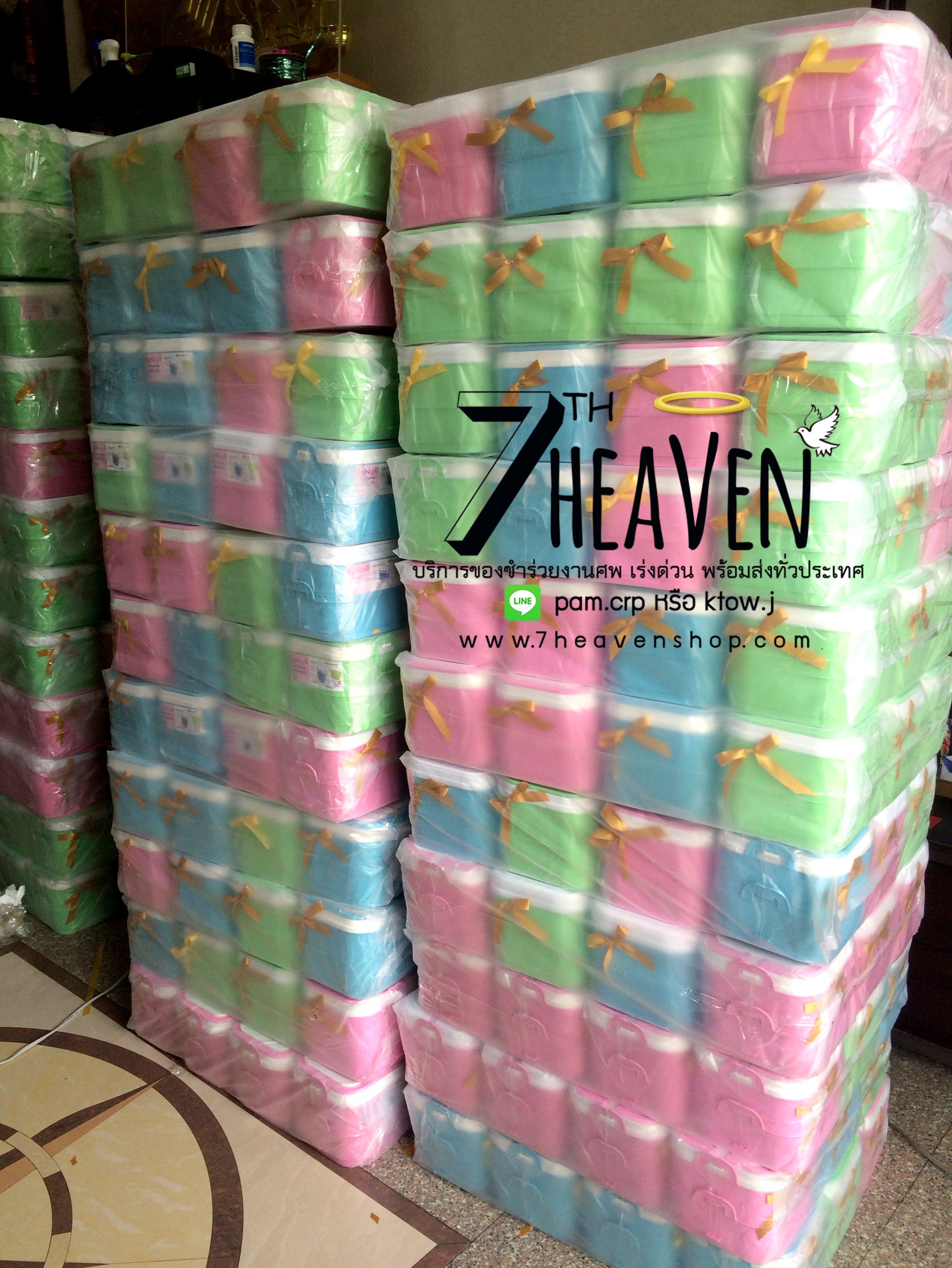 ของชำร่วยงานศพ ปิ่นโตคอนโด 2 ชั้น