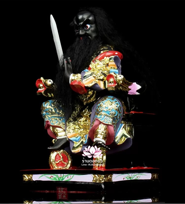 หวดจูเซ่งกุ๊น 3 พี่น้อง ฮวบจู่กง หรือ เตียวกงเสงกุ้น เชี่ยวกงเสงกุน (เขียว) และอั่งกงเสงกุ้น (แดง) ขนาด 16 นิ้ว