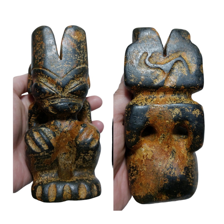 รูปปั้นหิน เทวรูปหิน หินรูปเอเลี่ยนต่างๆ (หินแม่เหล็กดูดติด)