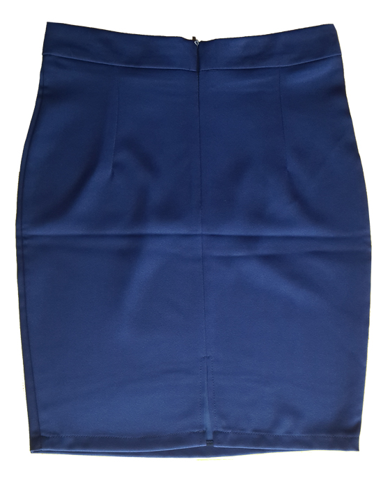 กระโปรงผ้าฮานาโกะ ทรงดินสอ สีกรม Size S M L XL