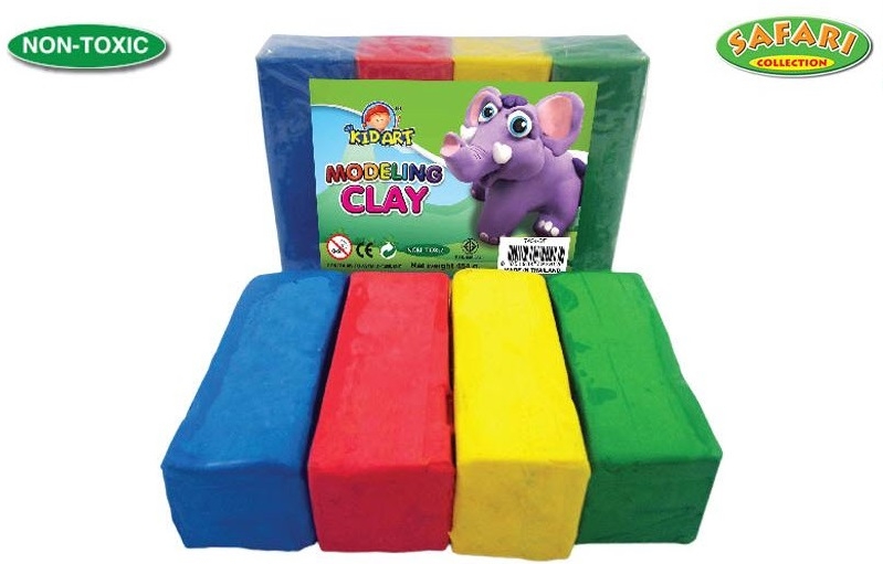 ดินน้ำมันปลอดสารพิษ 4 สี ขนาด 400 กรัม KID ART