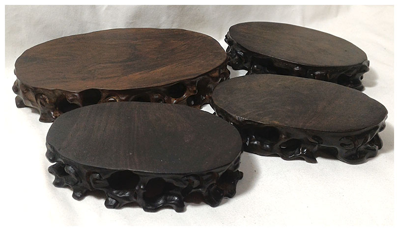 ฐานหรือกี๋ไม้สไตล์จีน ทรงรากไม้ ทรงรี ราคาเริ่ม