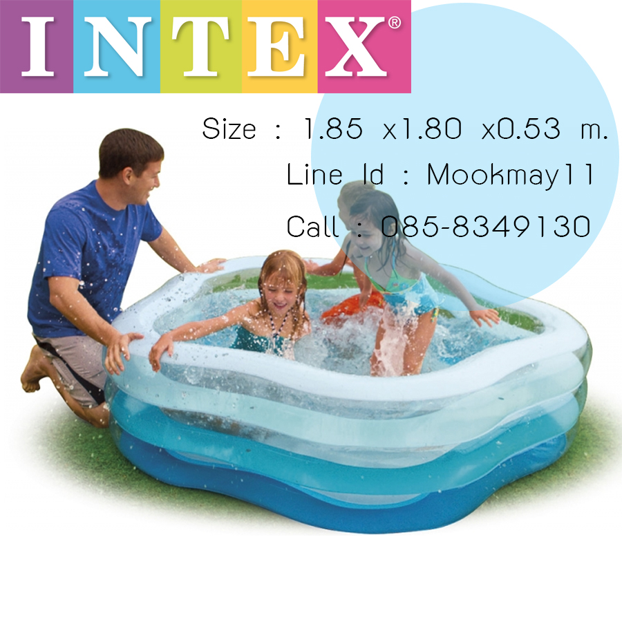 Intex Summer Colour Pool สระน้ำรูปดาว 56495 (Blue)+สูบไฟฟ้า