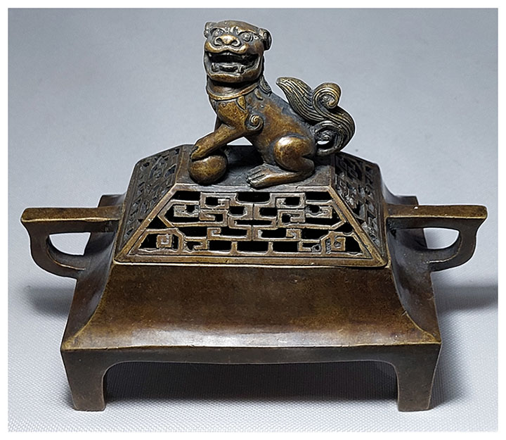 เตาจุดกำยาน ทองเหลืองสไตล์จีน