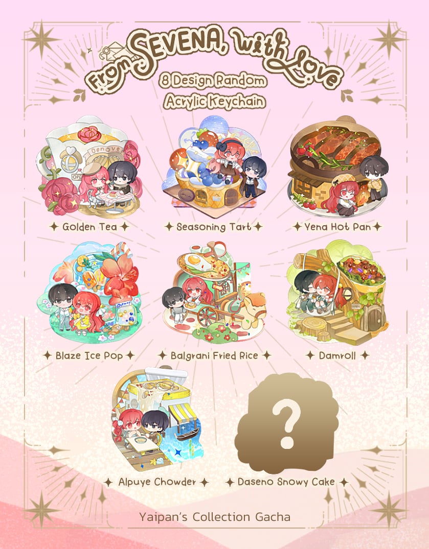 Gacha Keychain from SEVENA, with love *เริ่มจัดส่งวันที่ 27 ตค 68*