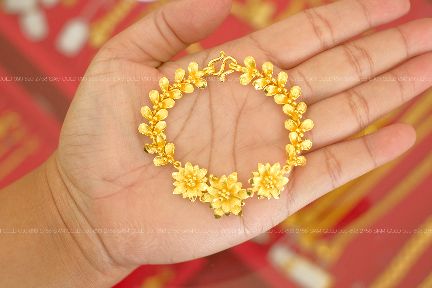 สร้อยข้อมือสานตัดลาย 1 บาท รหัส 397
