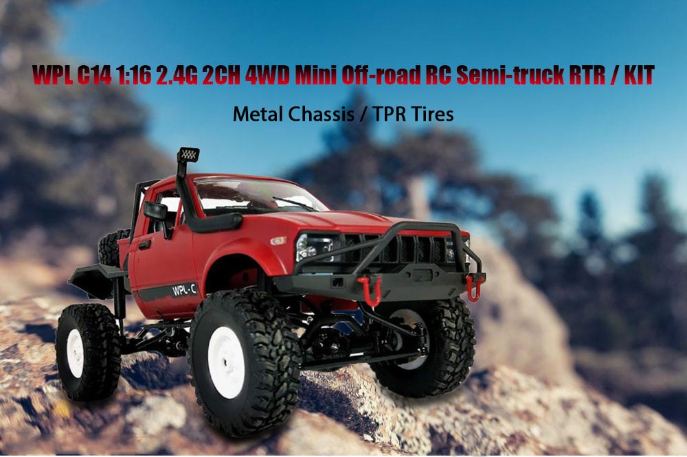 WPL C14 1/16 2.4 G 4WD RC รถทหารตีนตะขาบ