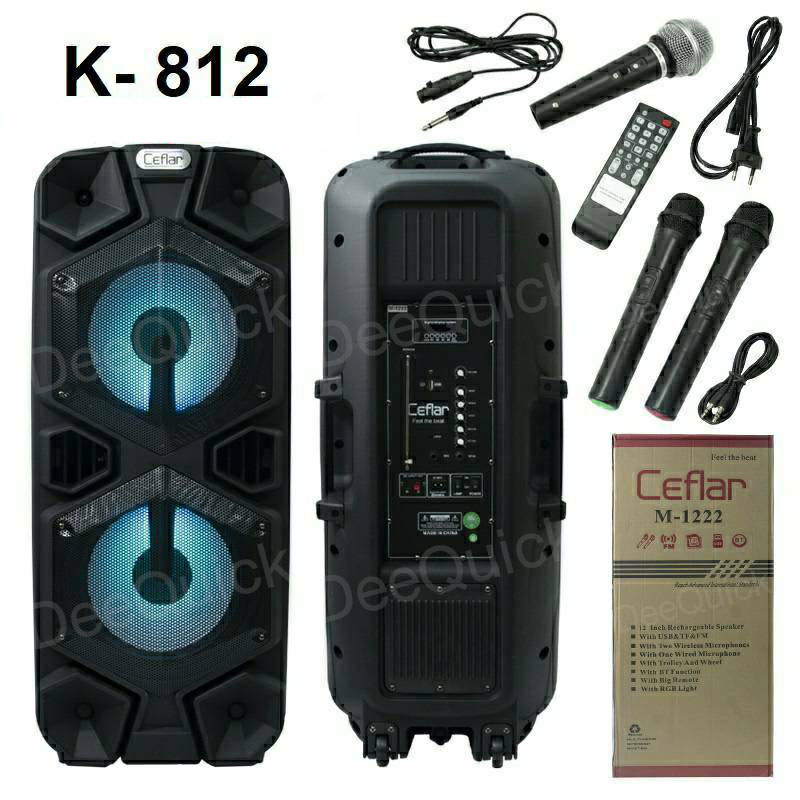 ตู้ล้อลาก คอนโด 12" PartyBox K-812 (3ไมค์)