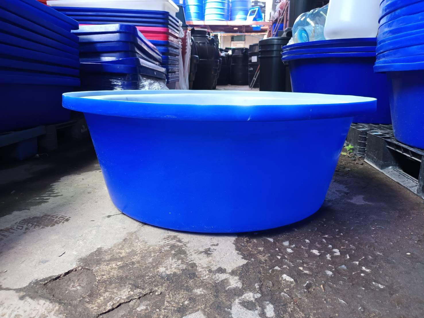 ถังกลมปากกว้าง 100 ลิตร ทรงเตี้ย