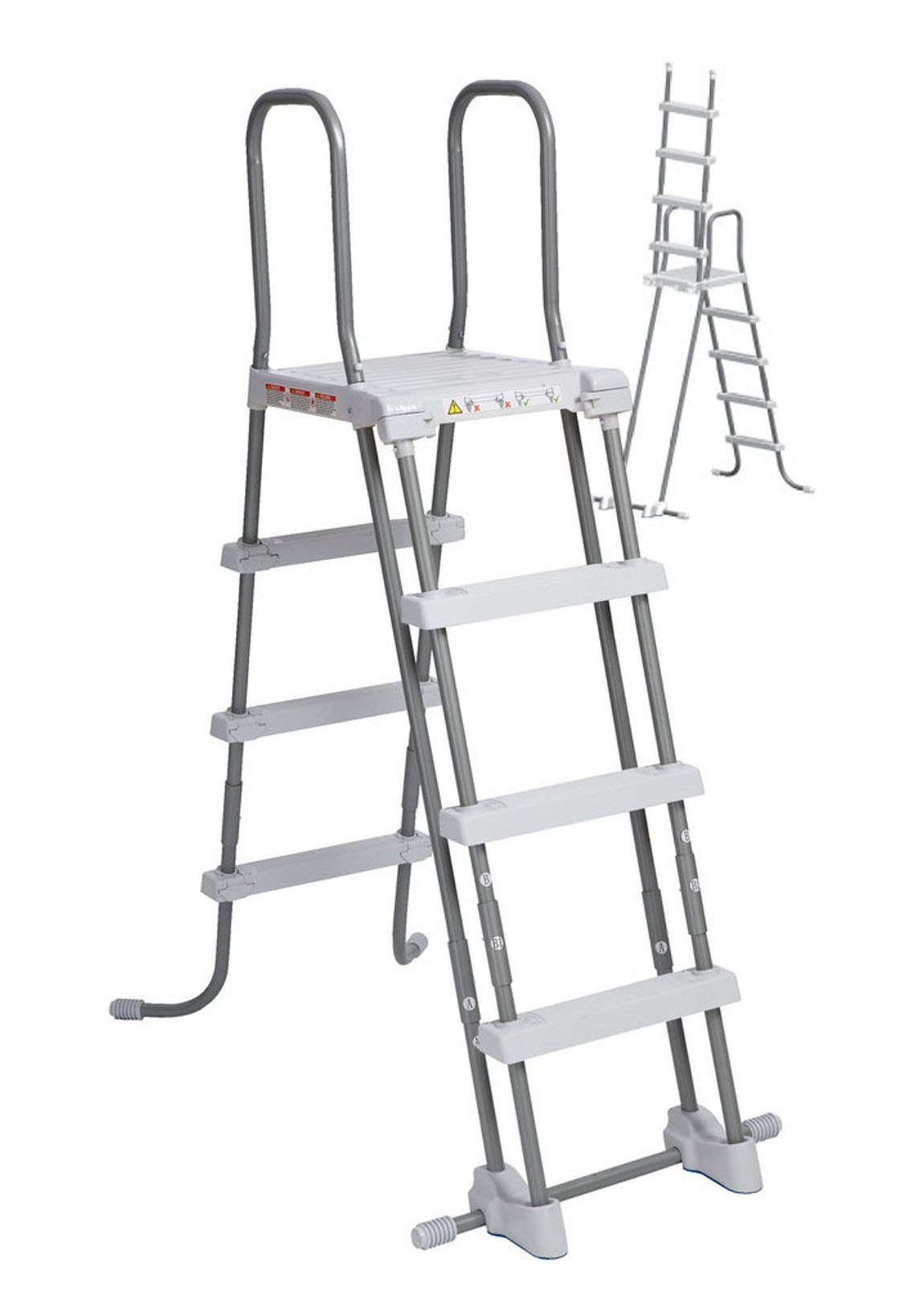 Intex บันไดสระน้ำถอดได้ - สระสูง 48 นิ้ว (122 ซม.) รุ่น 28076/ 28073