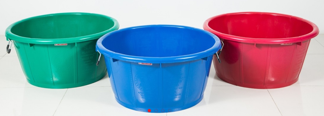 กะละมังหูเหล็ก น.ส.14 (แดง น้ำเงิน เขียว)