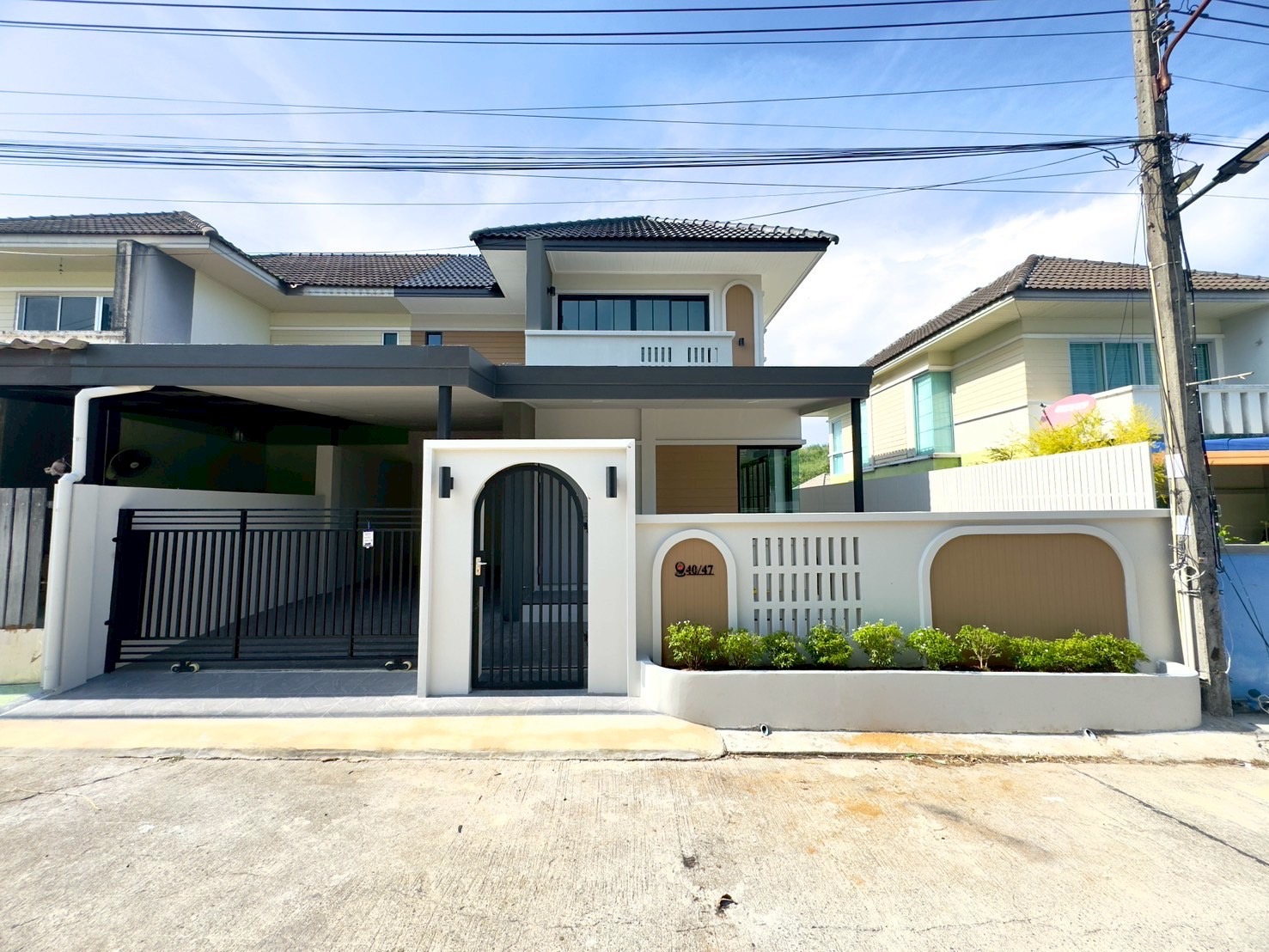 For Sales : Phuket City, 2-story semi-detached house, Muji style, 3 Bedrooms, 2 Bathrooms