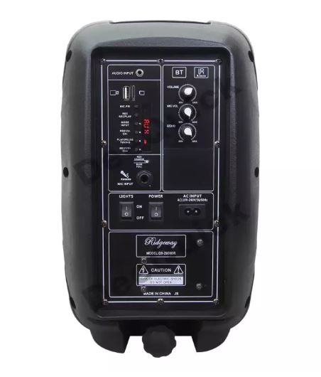 ตู้ลำโพง CEFLAR QS-2908BR ลำโพงบลูทูธพกพา KARAOKE 8นิ้ว