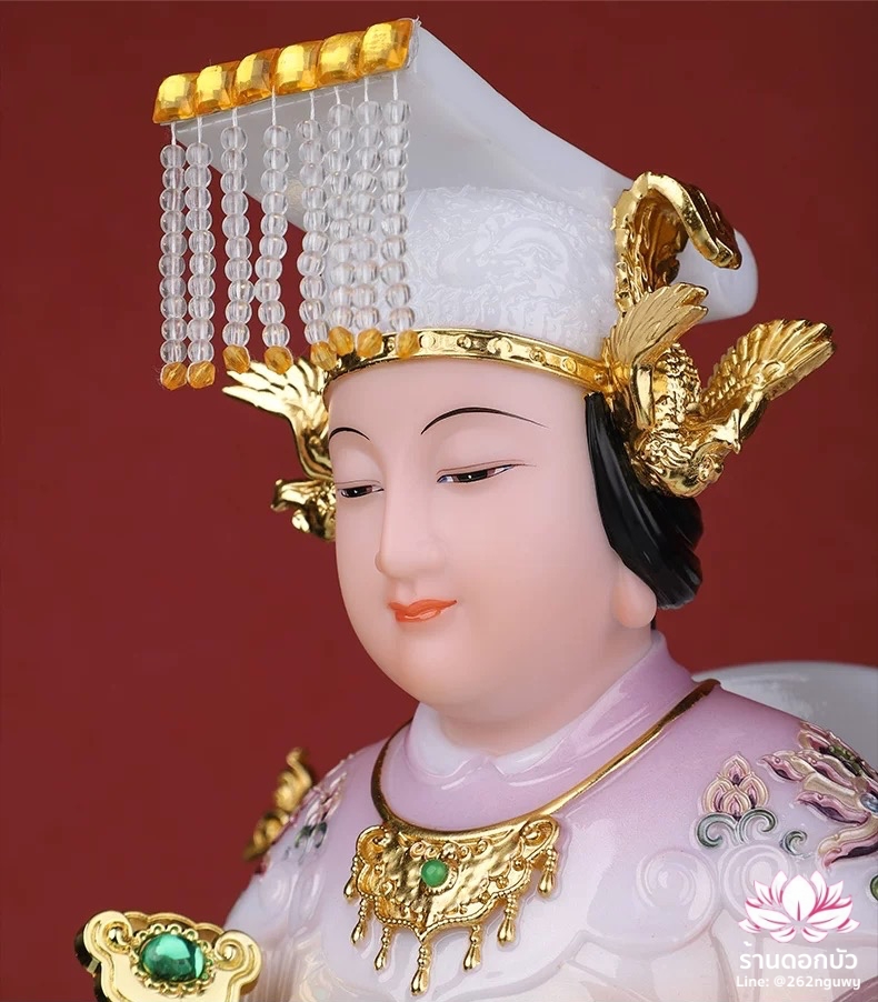 หม่าโจ้ว ม่าจ้อโป๋ เทียนส่งเซ่งโบ้ เทียนโหวเซี่ยบ้อ งานหินอ่อนคุณภาพสูง ขนาด 12/16/19 นิ้ว