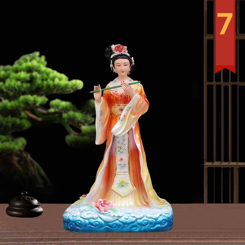 เจ็ดนางฟ้า ชิดแช้เหนียวเหนียว นางฟ้าทั้งเจ็ด ปางยืน ขนาด 16 นิ้ว