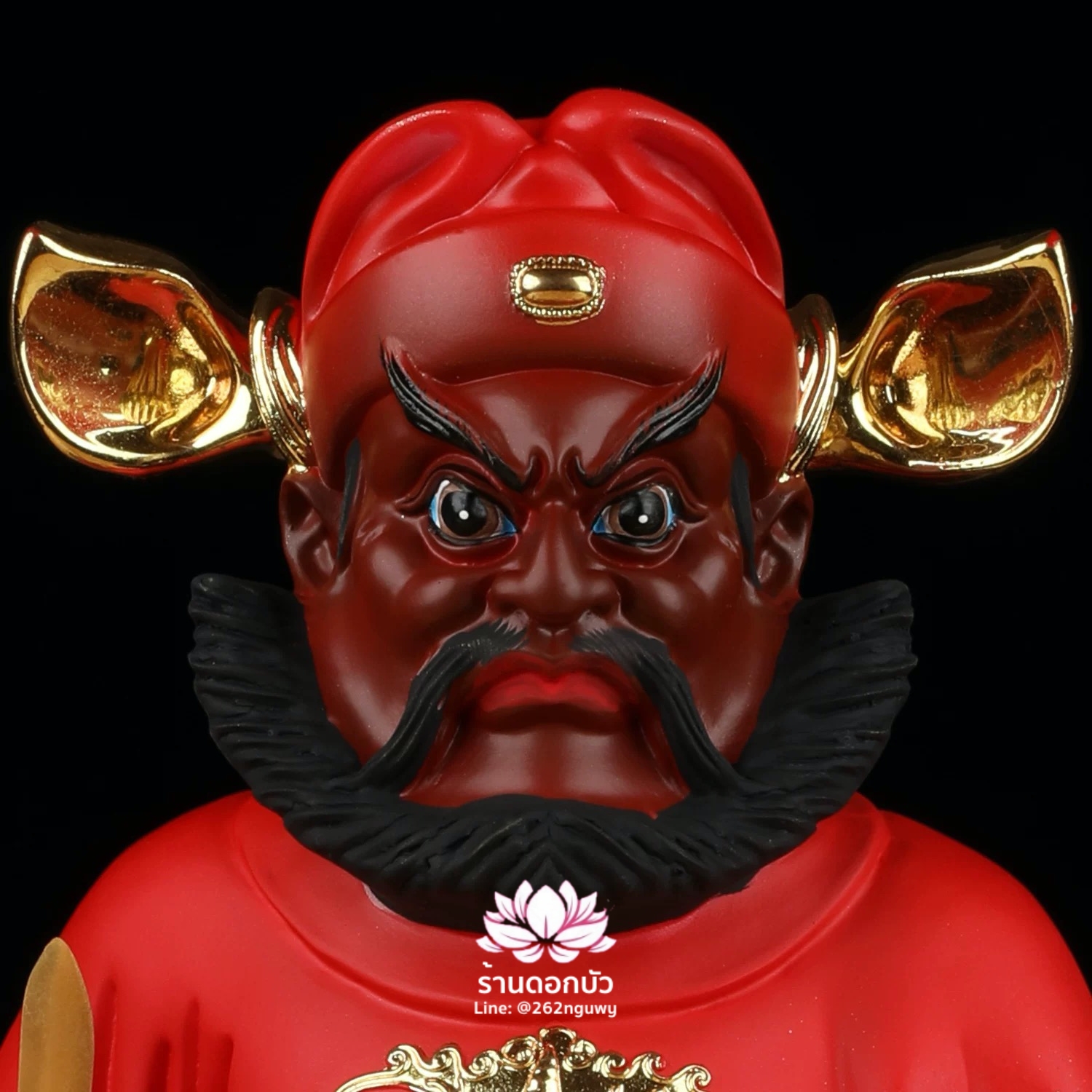 เทพเจ้าจงขุย จงขุยเทียนซือ จงขุยเอี๋ยกง ปางนั่งบัลลังก์มังกร งานเรซิ่น ขนาด 12/16/19 นิ้ว