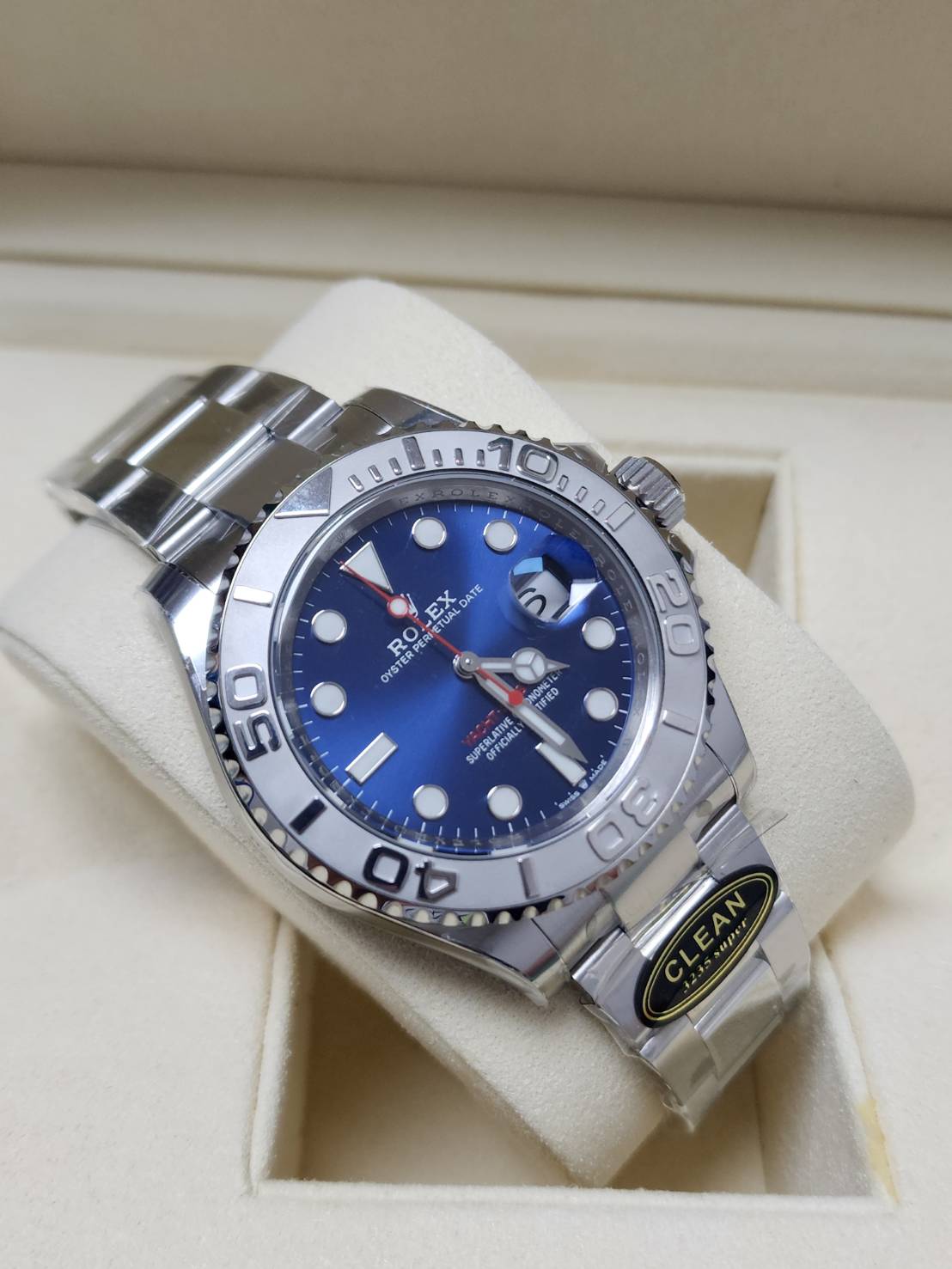 PRE-ORDER ROLEX YACHT-MASTER BLUE DIAL (40MM.) กลไกโคลน ROLEX 3235