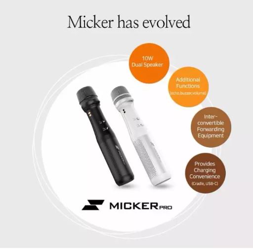 mickerpro ไมค์โครโฟนพกพา เอนกประสงค์ 10W