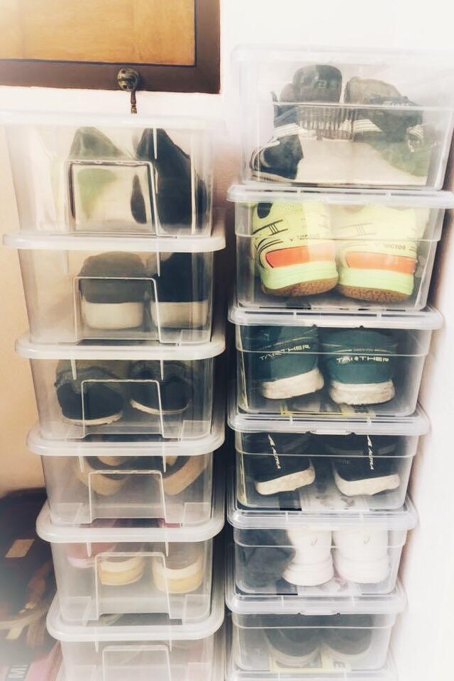 Small Evting กล่อง กล่องใส่รองเท้า เก็บรองเท้า ทรงเตี้ย Shoes Box รุ่น 909-1 ชุดจำนวน 3 ใบ