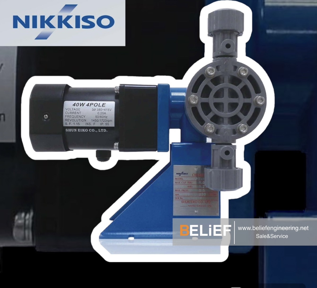 NIKKISO Diaphragm Type Metering pump Model : BX05