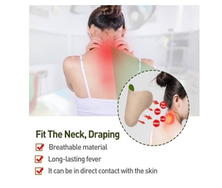 แผ่นแปะผ่อนคลายปวดเมื่อยกล้ามเนื้อต้นคอสินค้าพร้อมส่ง