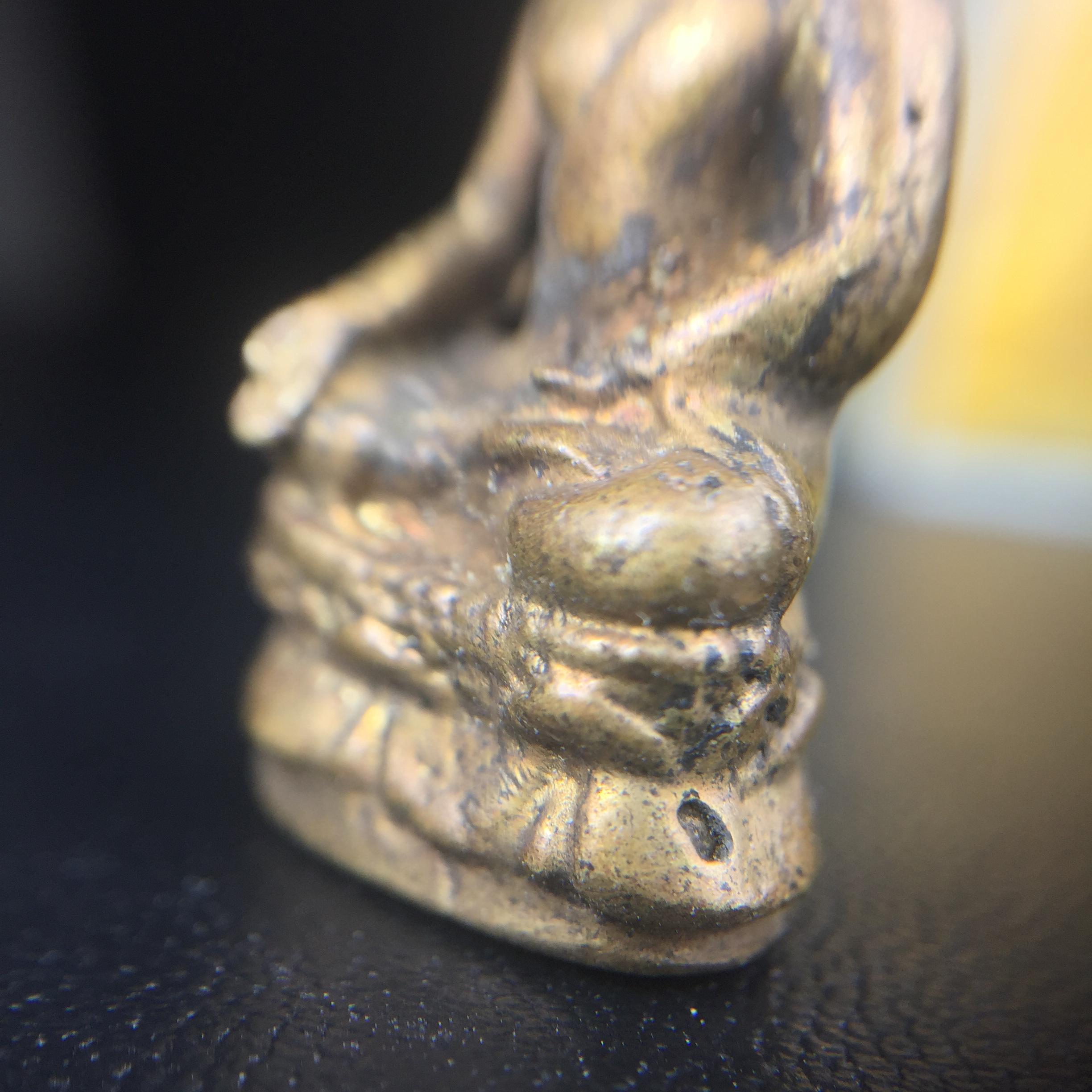 พระกริ่งไพรีพินาศ วัดบวรนิเวศ ปี2530 เนื้อทองผสม ที่ระลึกครบรอบ30ปี ธนาคารทหารไทย (มีส่วนผสมของชนวนเก่าของไพรีพินาศรุ่นแรก)อานุภาพยิ่งใหญ่ กำราบศัตรูพ่ายสิ้น พระไพรีพินาศ