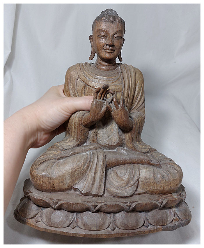 พระไม้เก่าปางปฐมเทศนา งานเก่า-BPT2657-