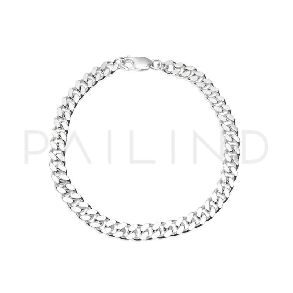 สร้อยข้อมือเลสเงินแท้ 925 Unisex ชุบเงิน