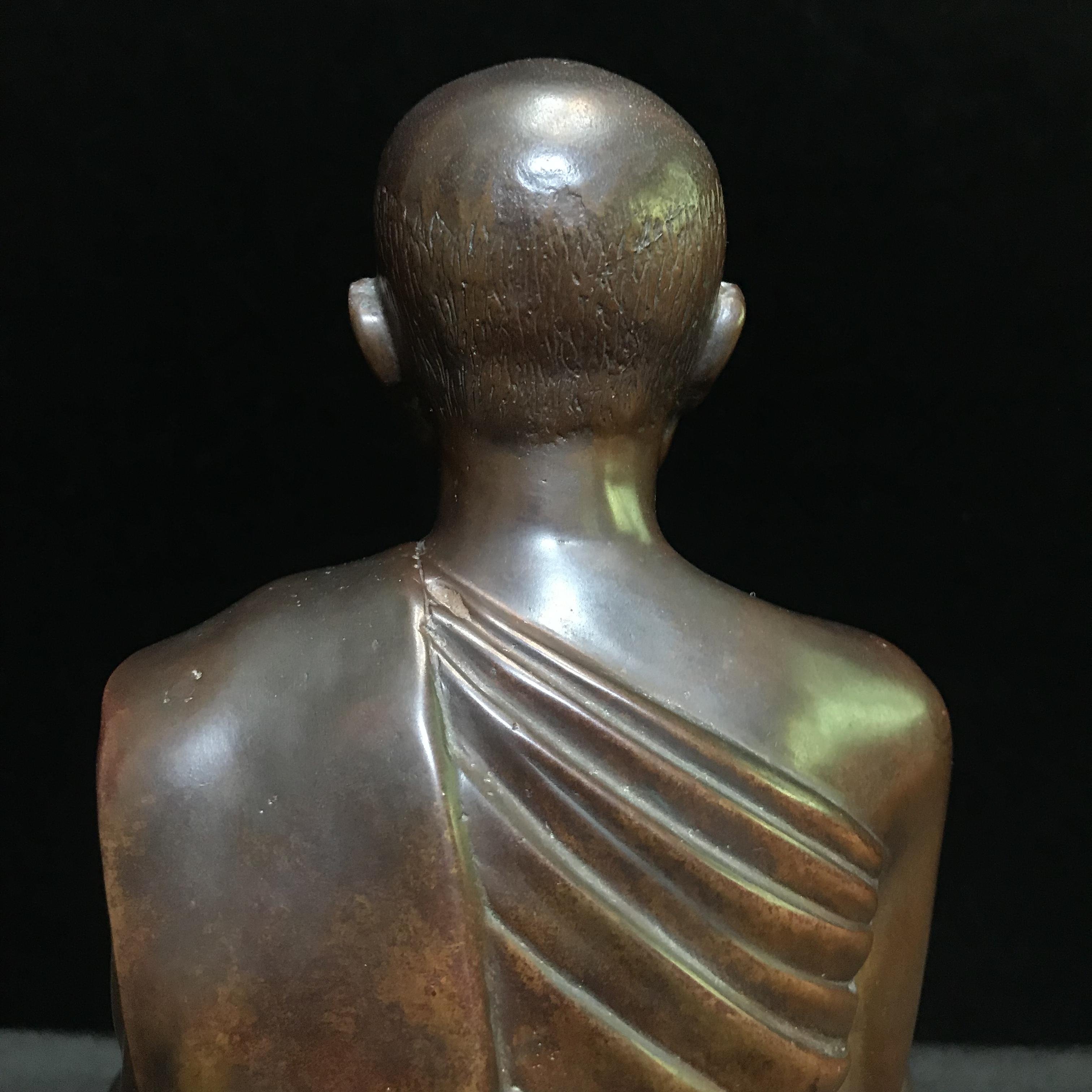 พระบูชารูปเหมือนสมเด็จพุทธโฆษาจารย์(เจริญ ญาณวโร) วัดเทพศิรินทราวาส หน้าตัก 5 นิ้ว พ.ศ.2495