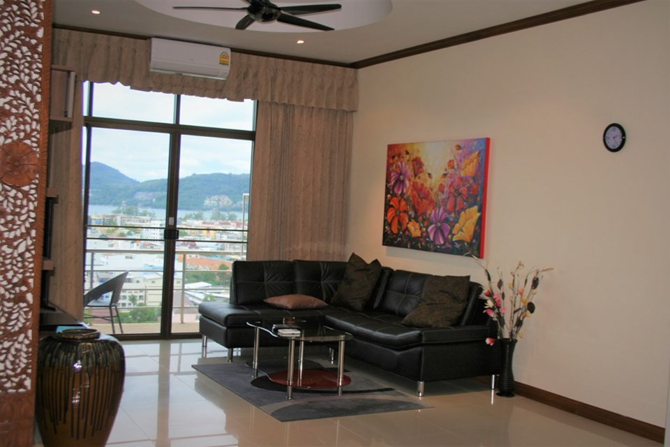 For Rent : Patong Condo Melville House 2 bed room 3rd floor Sea & City view