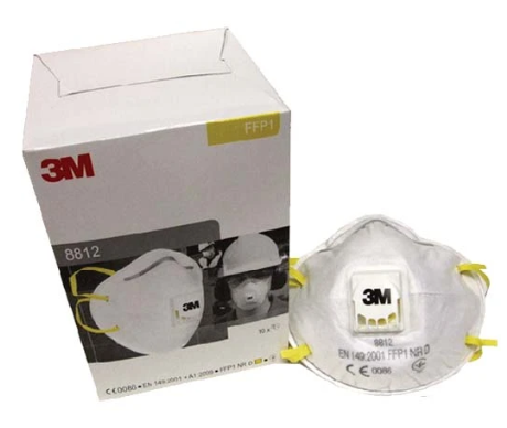 หน้ากากป้องกันฝุ่น 3M รุ่น 8812 มีวาล์วระบายอากาศ