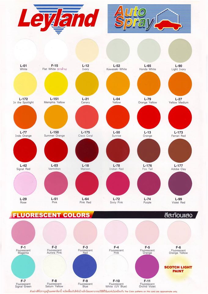 สีสเปรย์ leyland