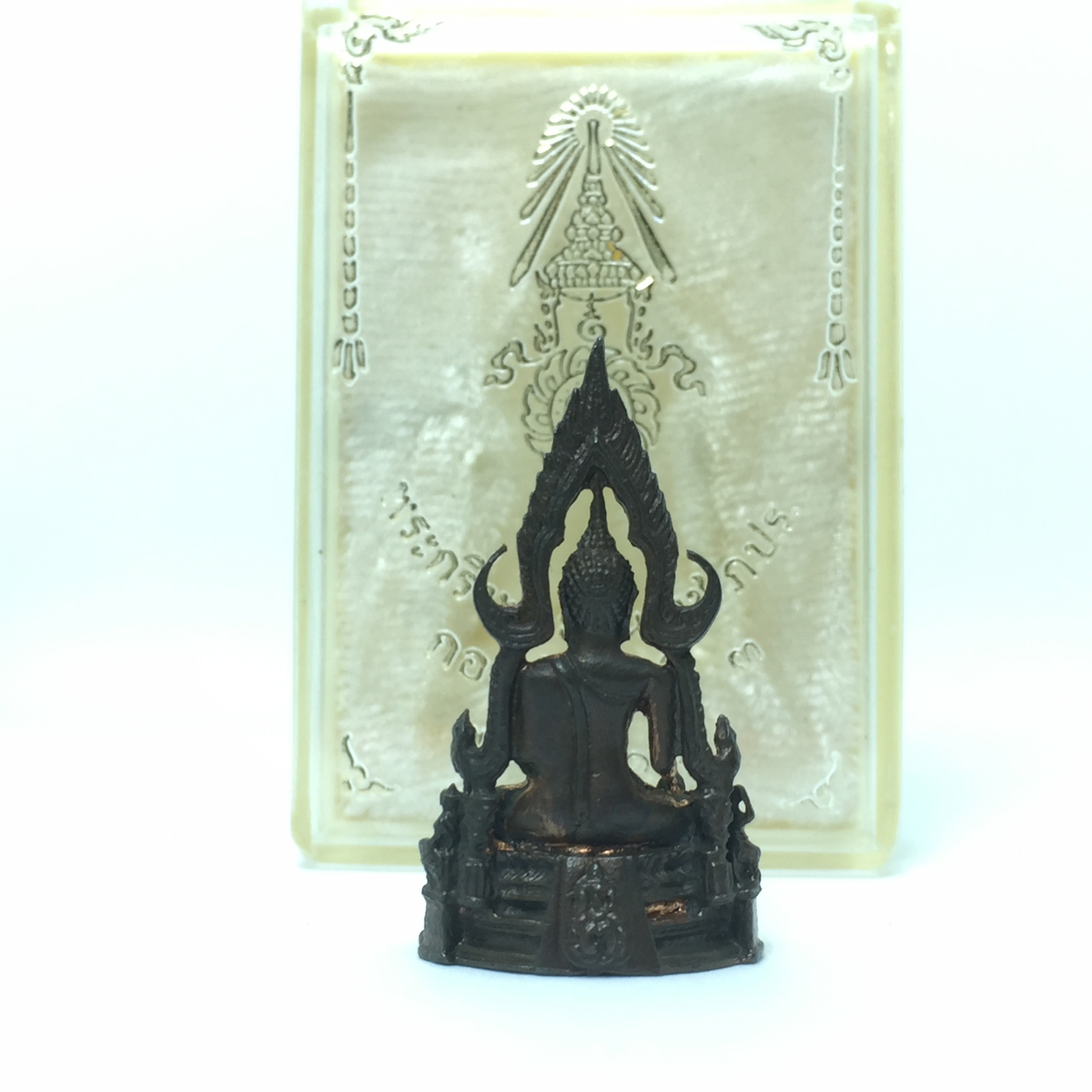 พระกริ่งชินราช ภปร กองทัพภาคที่3 ปี2517 เนื้อนวโลหะกล่องเดิม(ในหลวง ร.9 เสด็จเททอง)