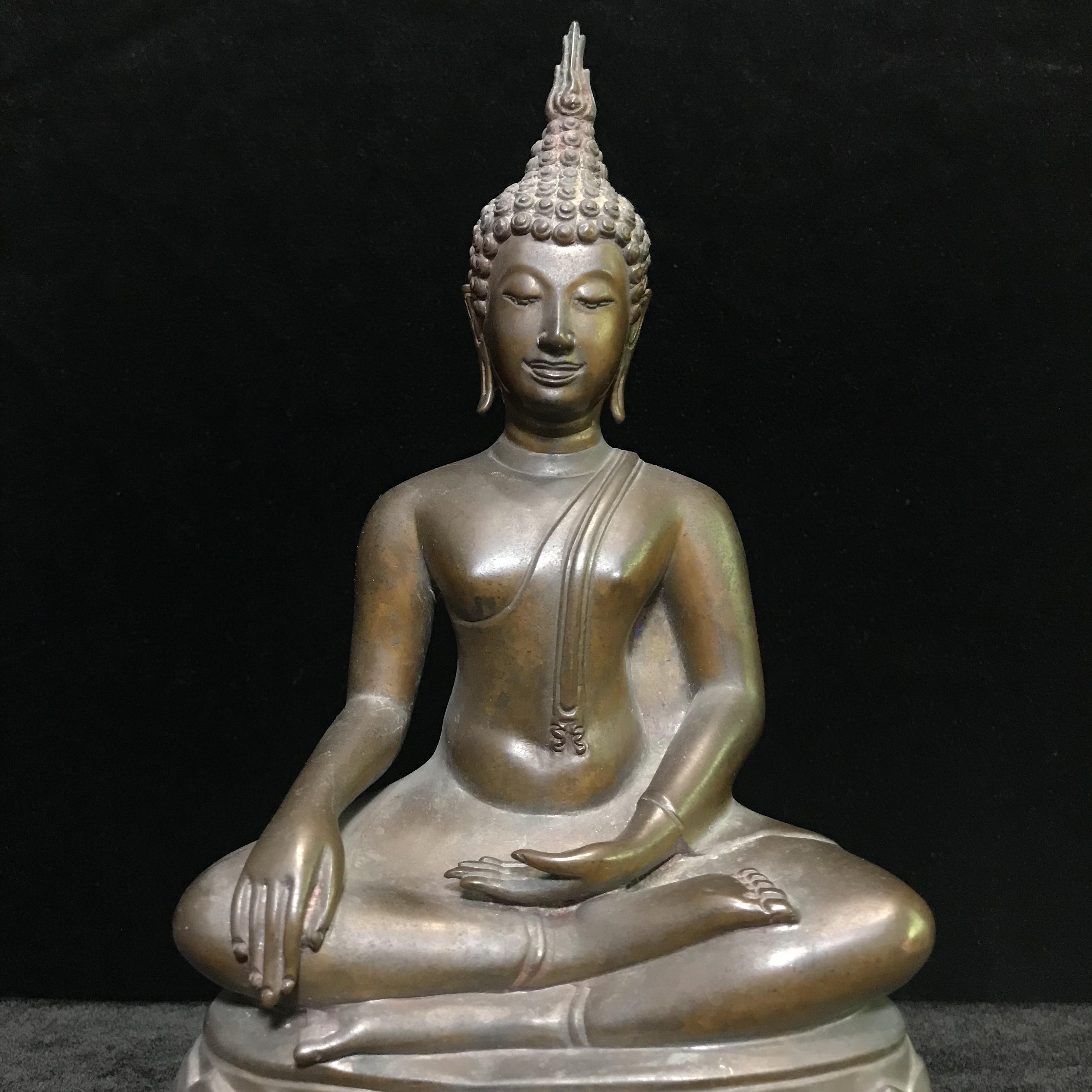 พระพุทธรูปบูชาวชิรมงกุฏ(อักษรย่อ จอุ)วัดมกุฏกษัตริยาราม ปี2511 หน้าตัก 5นิ้ว