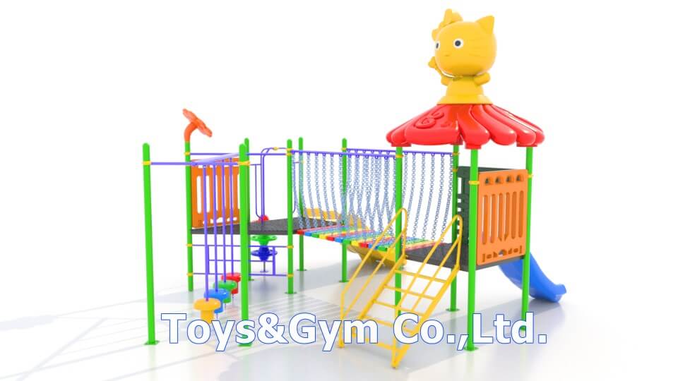 เครื่องเล่นสนามกลางแจ้ง ชุด Kitty's Funny Land