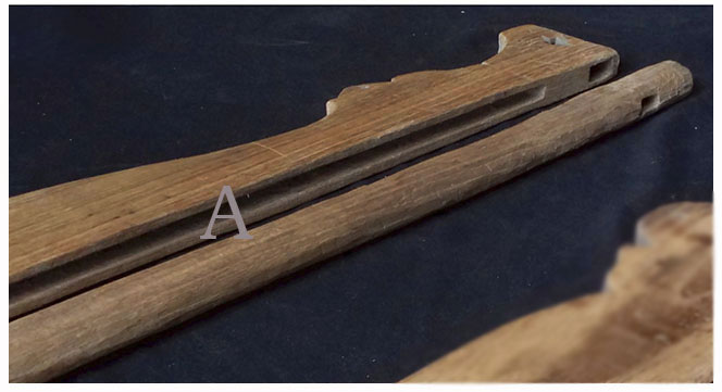 กรอบ(ฟืม)ทอผ้า:A ไม้สัก งานเก่า