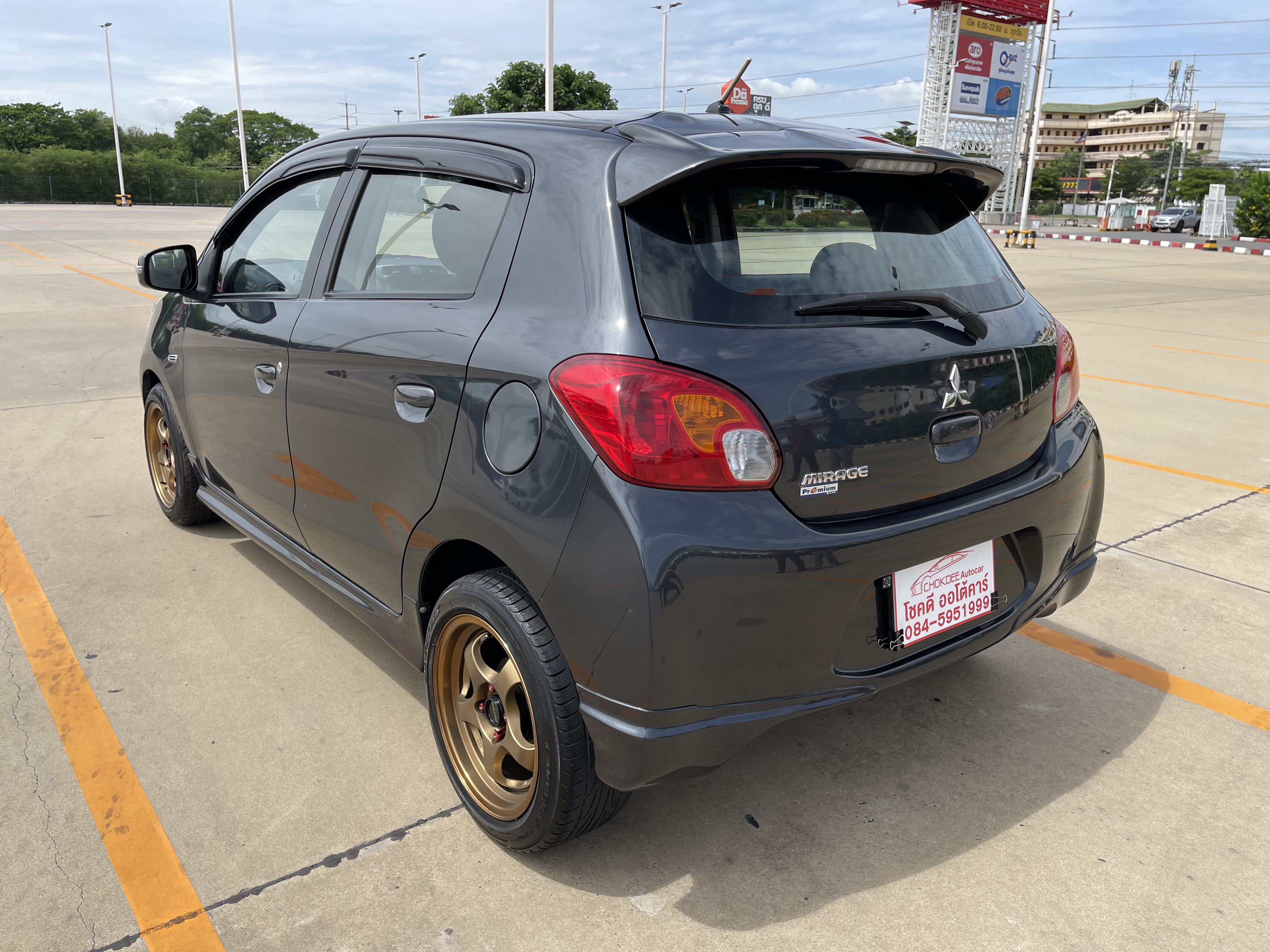 Mitsubishi Mirage 1.2 GLS Limited At 2015 เทาดำ