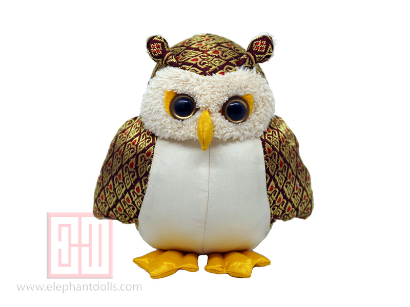 ตุ๊กตานกฮูกผ้าลายไทย026