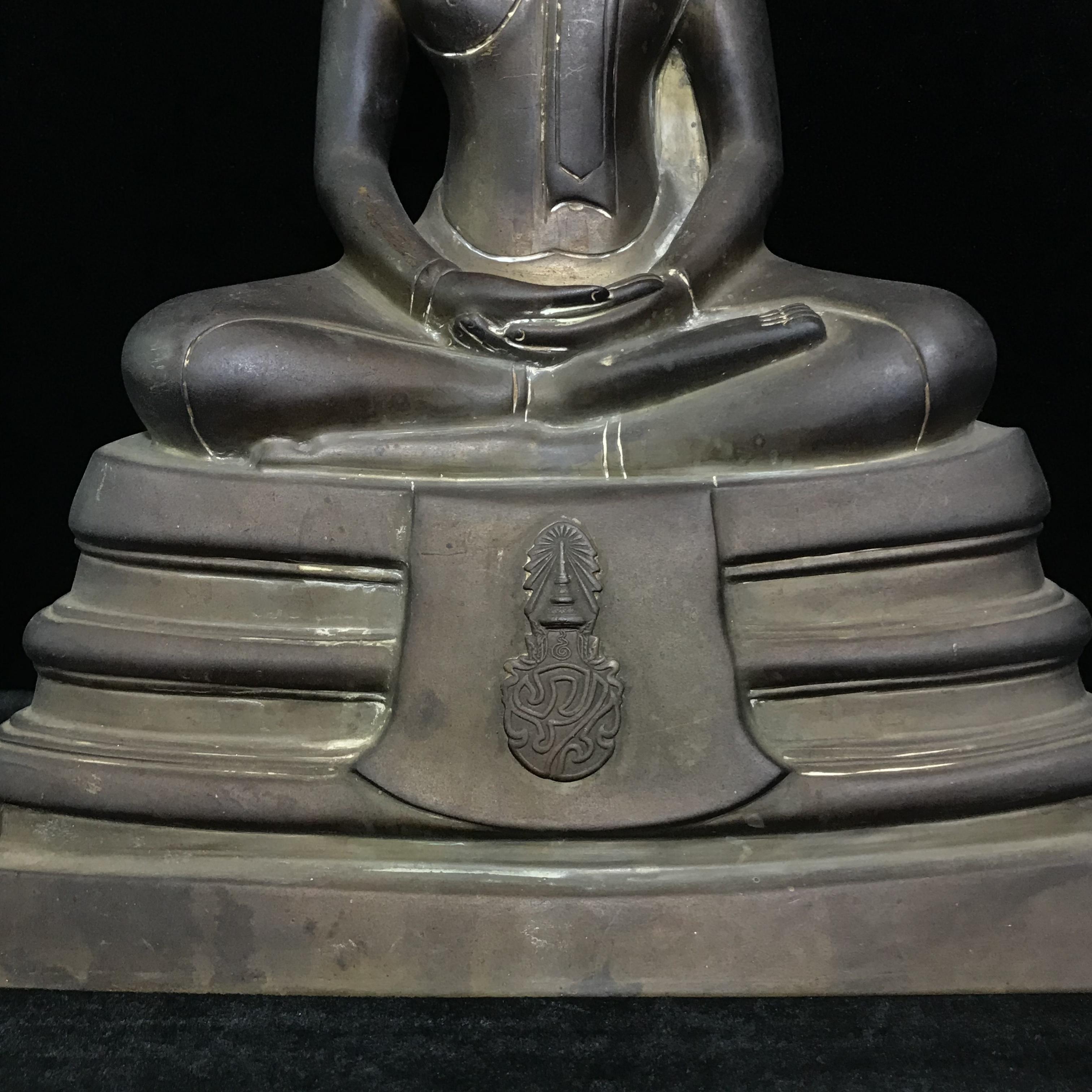 พระบูชาพระพุทธโสธร ภปร. รุ่นย้อนยุค ปี2539 กาญจนาภิเษกครองราชสมบัติครบ 50ปี หน้าตัก 7นิ้ว หมายเลข00742