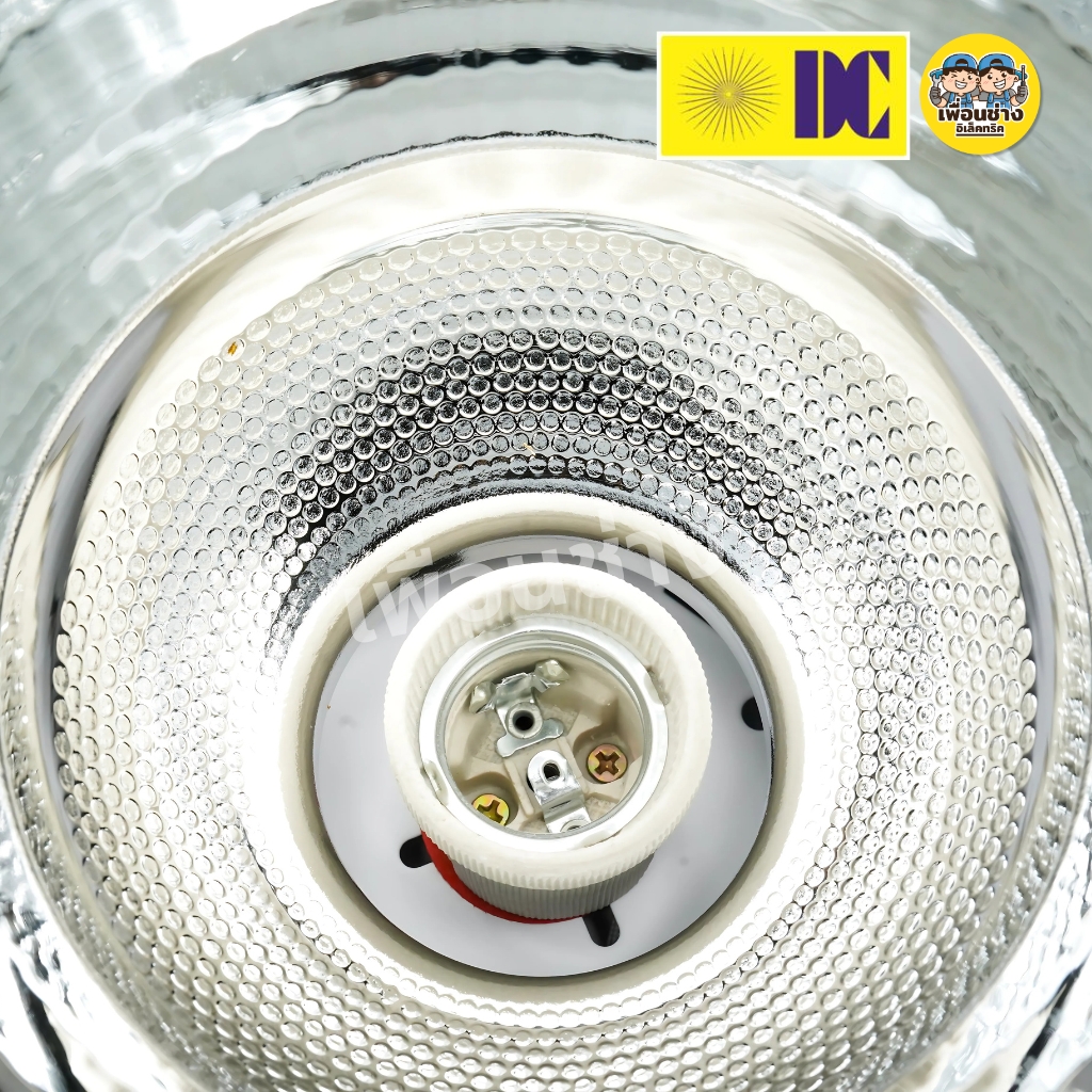 ยี่ห้อ DC รุ่น DL-222 โคมไฟดาวน์ไลท์ โคมกระป๋อง เหล็ก ขั้ว E27 Downlight ดาวน์ไลท์ ติดลอย 8" โคมเพดาน ไม่รวมหลอดไฟ