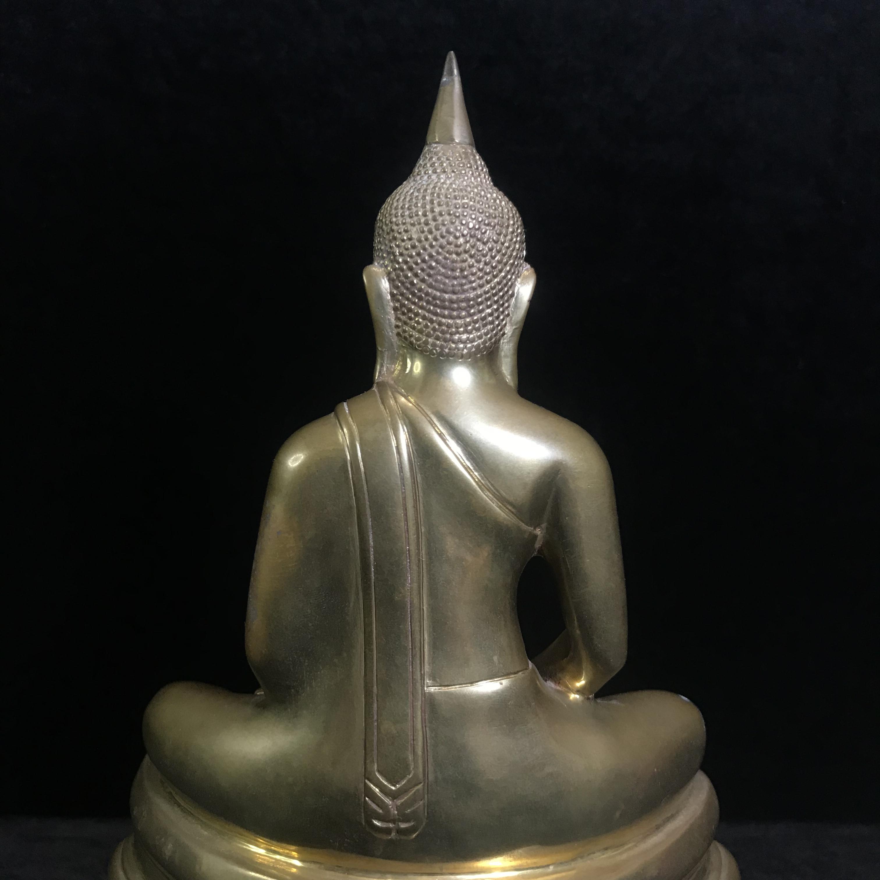 พระบูชาพระพุทธโสธร ภปร. รุ่นย้อนยุค ปี2539 กาญจนาภิเษกครองราชสมบัติครบ 50ปี หน้าตัก 5นิ้ว หมายเลข02058