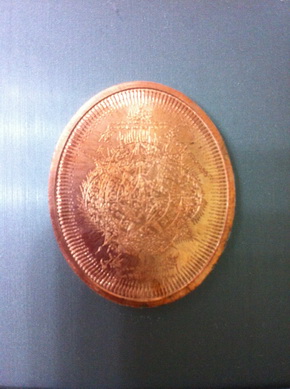 เหรียญมหายันต์ กรมหลวงชุมพรเขตอุดมศักดิ์ รุ่นลูกระเบิด เนื้อทองแดง ปี 2548