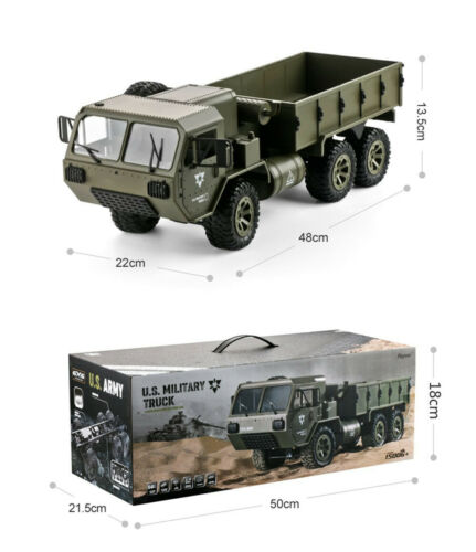 รถบรรทุกทหาร Fayee FY004A 1/16 2.4G 6WD Army Military Truck RTR